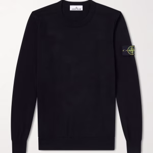 Crew-neck Logo Appliqué Sweater